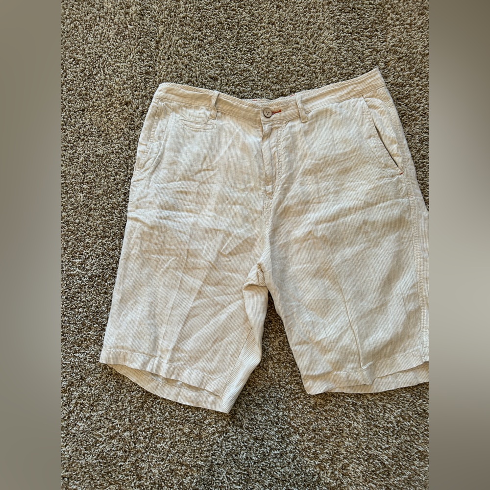 Tommy Bahama Relax Striped Beige Shorts